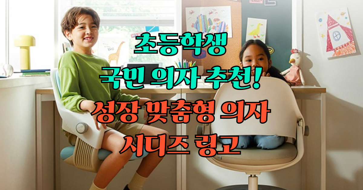 초등학생 의자 추천 시디즈 링고