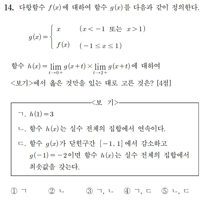 2023수학 수능 기출문제 홀수형 14