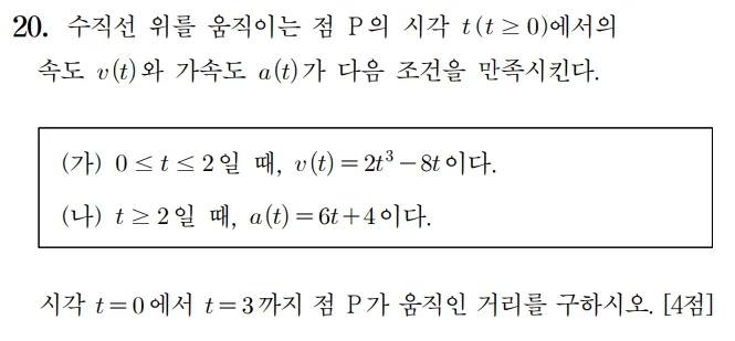 2023수학 수능 기출문제 홀수형 20