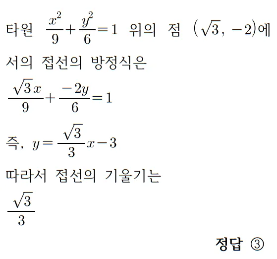 2024 수능 기하 24번 홀수형 풀이2