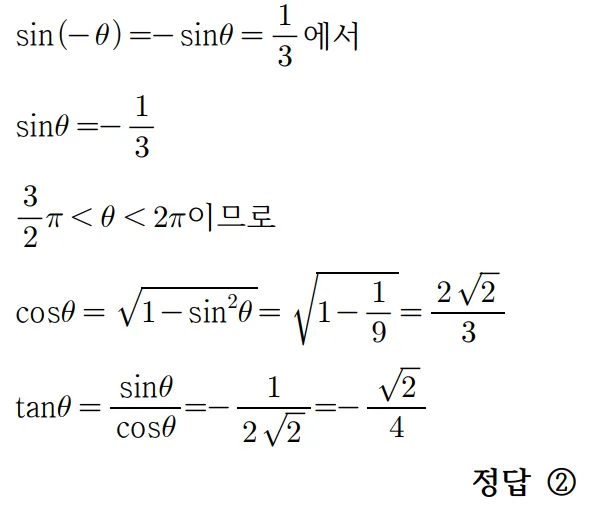 2024 수능 수학 홀수형 3번 풀이 1