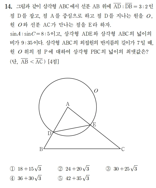 2025 홀수형 14번 문제