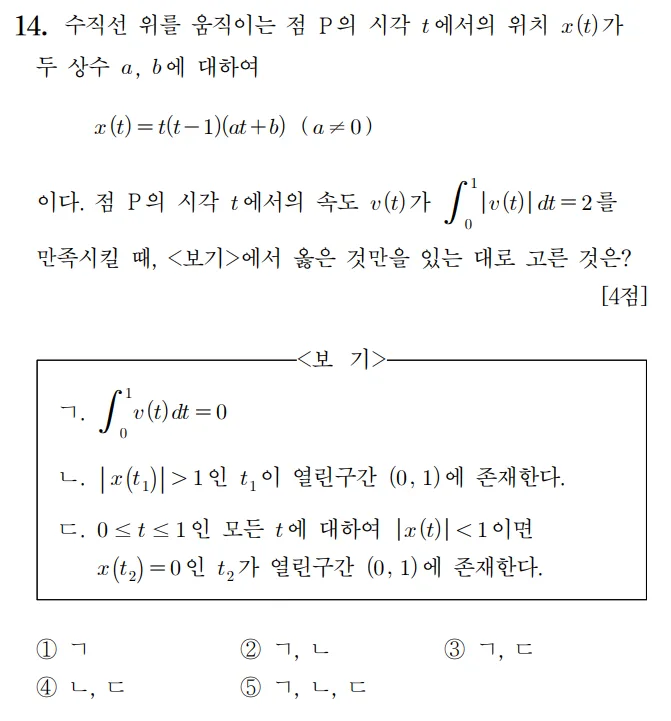 2022 수학 수능 기출문제 홀수형 14
