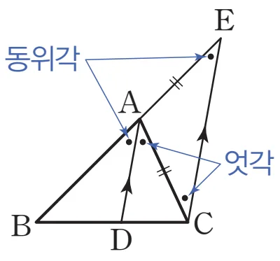 삼각형의 내각의 이등분선 성질 증명 삼각형의 내각의 이등분선 성질 증명