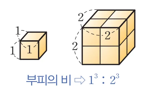 입체도형의 닮음비 부피비