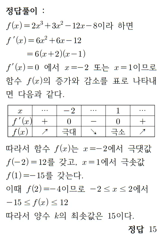 2026 수능 수학 기출문제 공통 홀수형 해설 19 2026 수능 수학 기출문제 공통 홀수형 해설 19